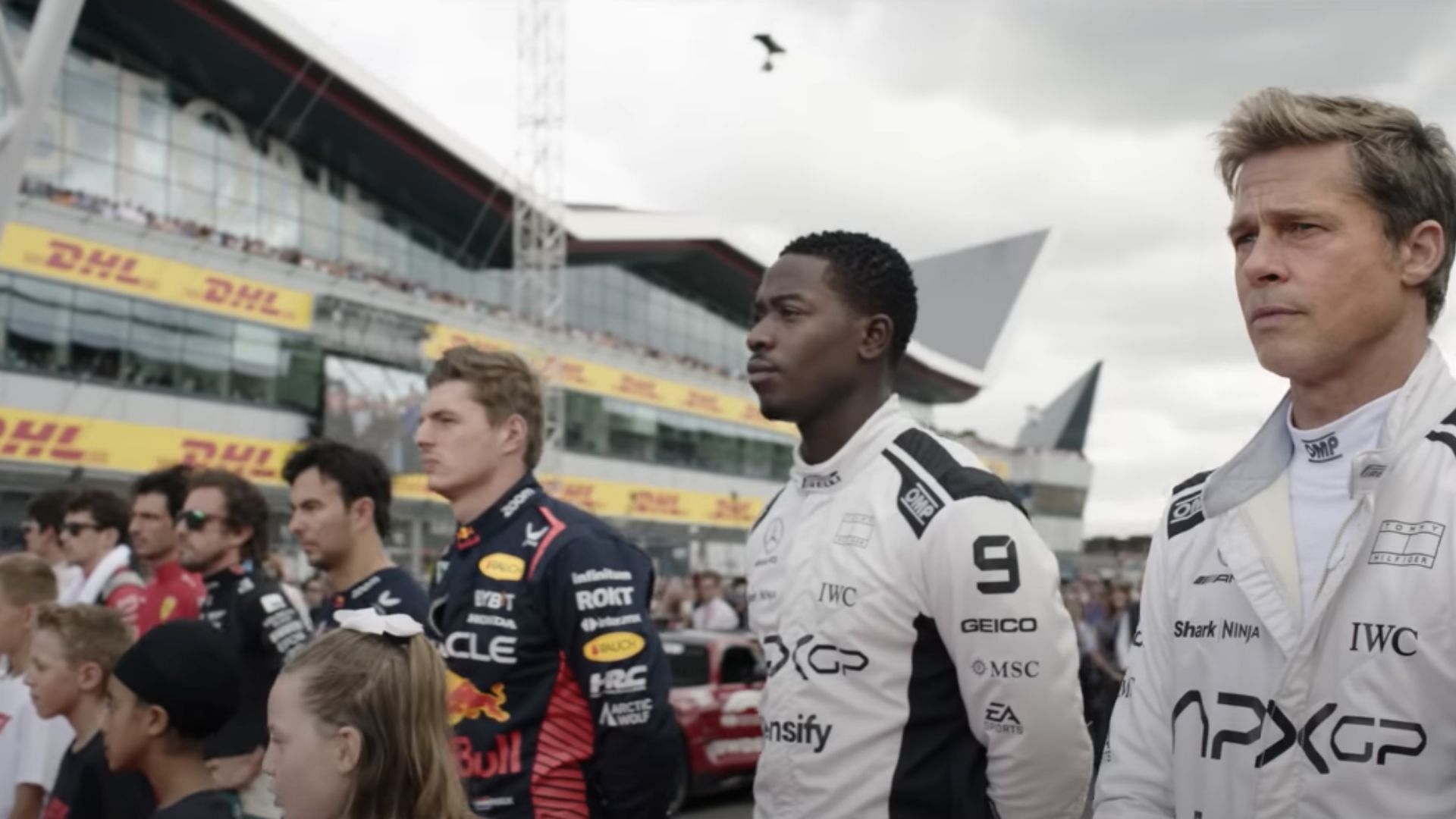 Real-life racers in the 2023-24 circuit made cameos in the movie (Image via YouTube/Warner Bros.)